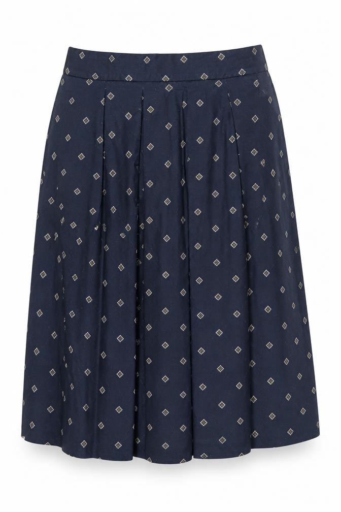 Marks & Spencer Women's Blue Midi Pleated Skirt Size 16