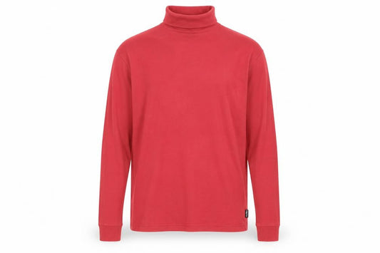 Peter Storm Men's Red Mock Neck Long Sleeve Top M