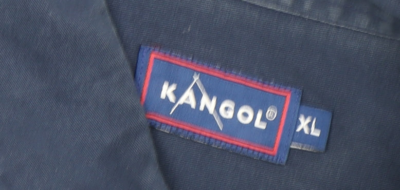 Kangol Men's Blue Button-Up Shirt XL