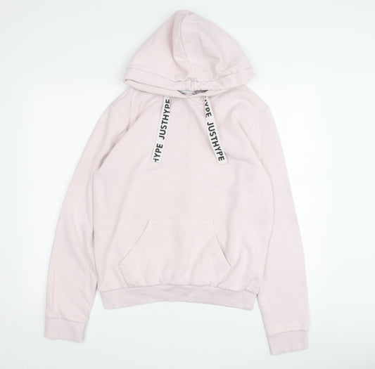 Just Hype Women's Pink Pullover Hoodie, Size 10