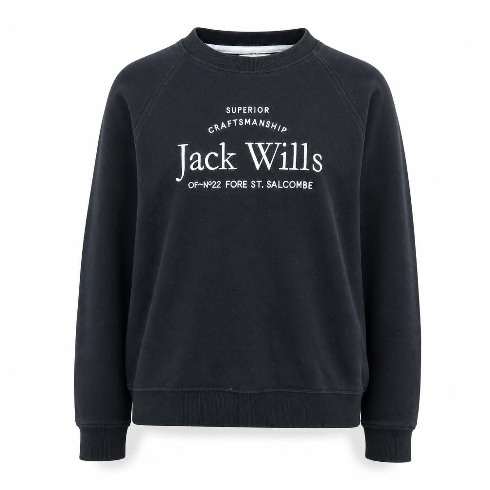 Jack Wills Women's Black Pullover Sweatshirt Size 16