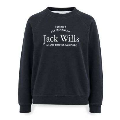 Jack Wills Women's Black Pullover Sweatshirt Size 16