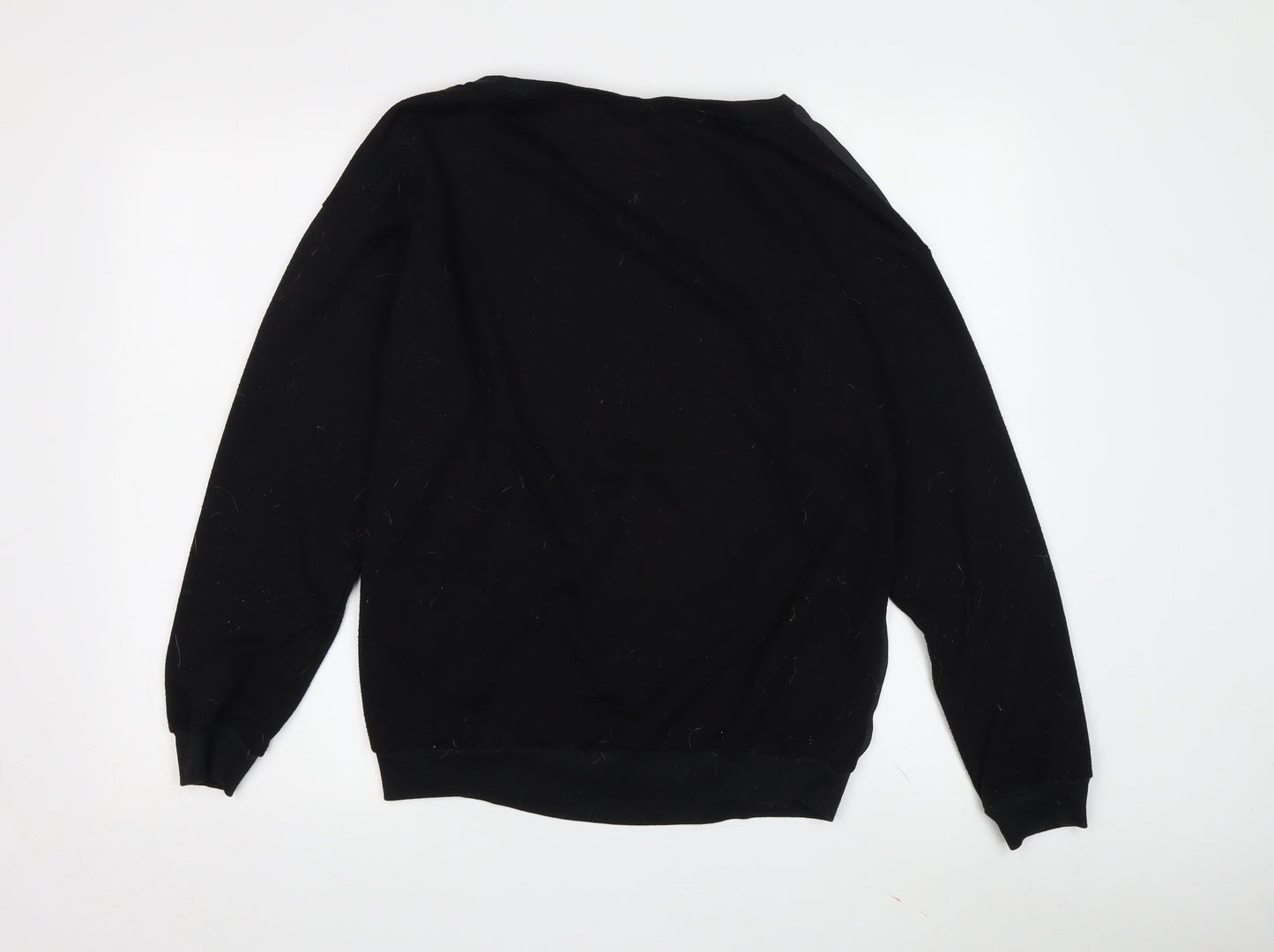Brave Soul Unisex Black Animal Print Long Sleeve Jersey