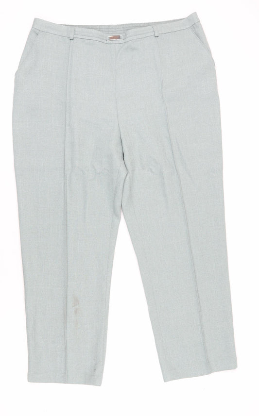 Honor Millburn Women's Grey Dress Trousers Size 22