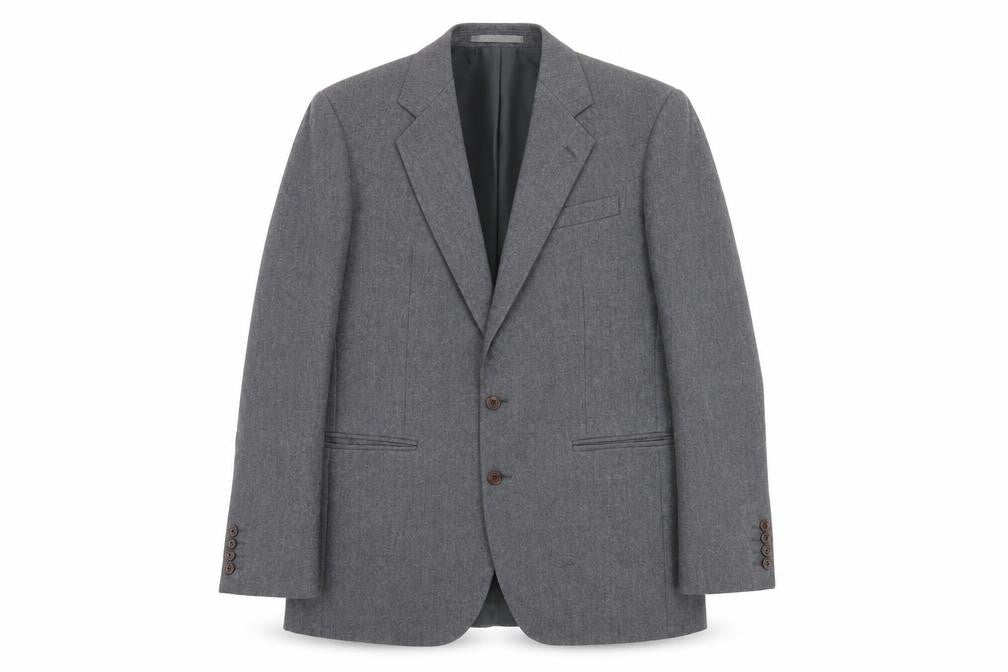 Centaur Grey Wool Men's Blazer, Notch Lapel, Size 40 Long