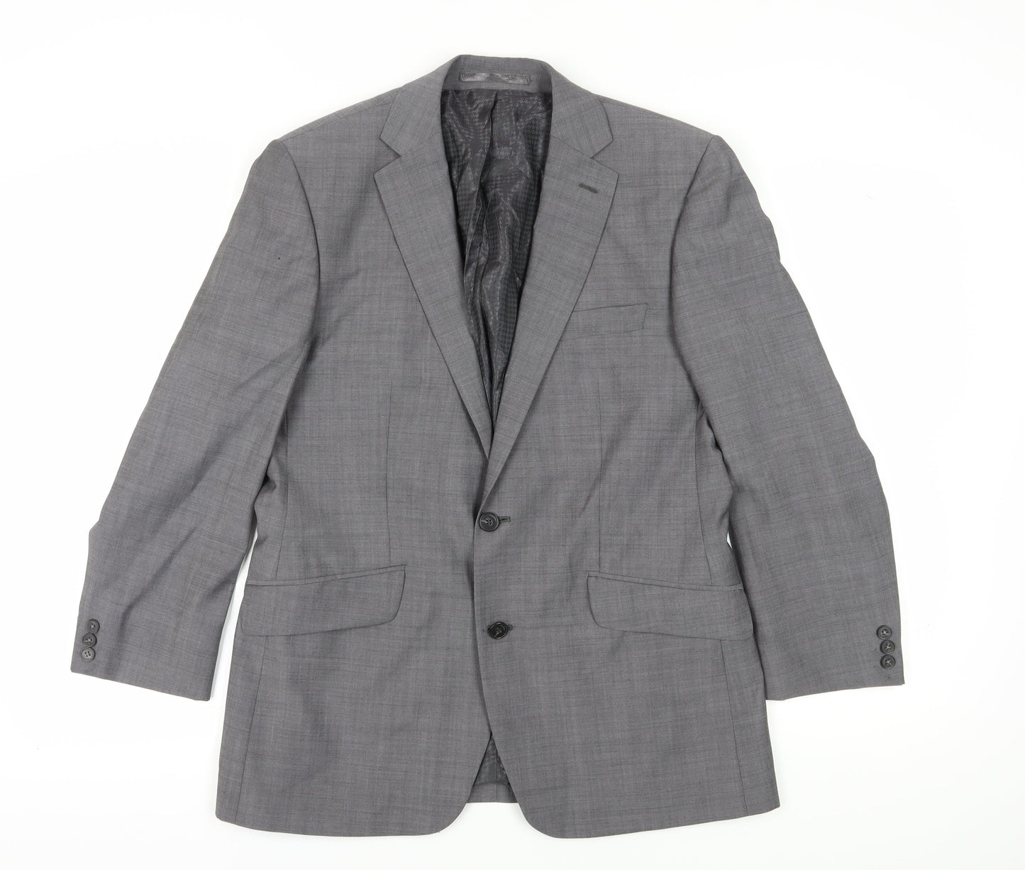 STVDIO Jeff Banks Men's Grey Wool Blazer 40 Short