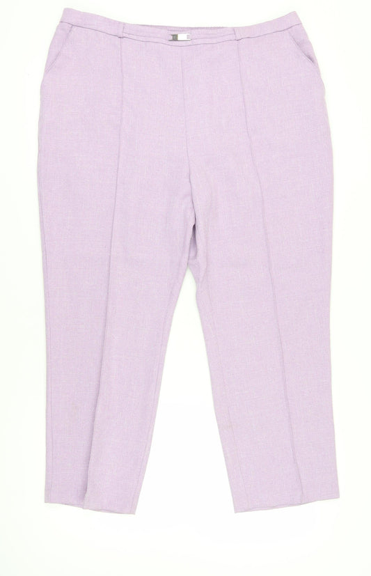 Honor Millburn Women's Purple Dress Pants Size 22