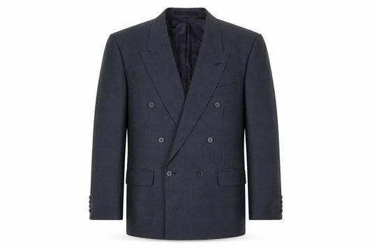 Centaur Men's Grey Wool Blazer, Size 42S, Double-Breasted