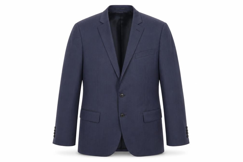 Jaeger Men's Blue 42S Suit Jacket, Single-Breasted