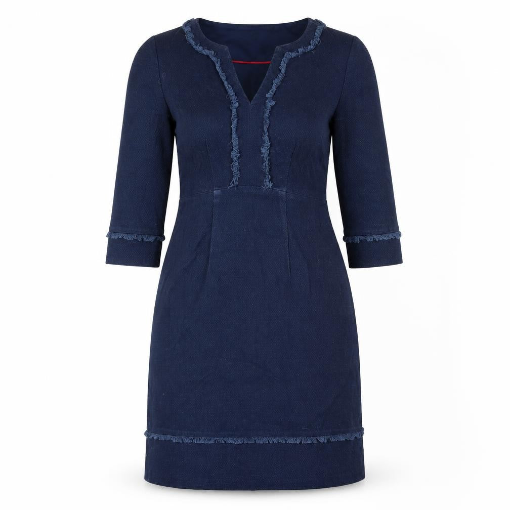Boden Women's Blue Shift Dress Size 6, Knee Length