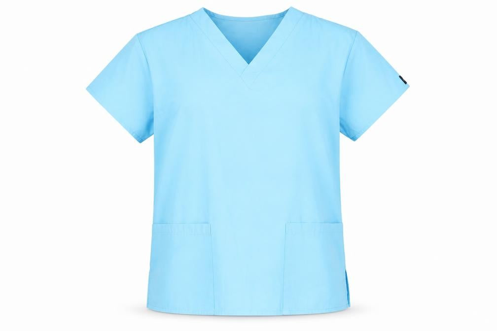 Dickies Unisex Blue S V-Neck T-Shirt, Casual, Regular Fit