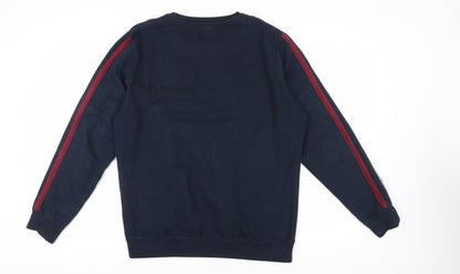 Threadbare Men's Blue Pullover Sweatshirt XL