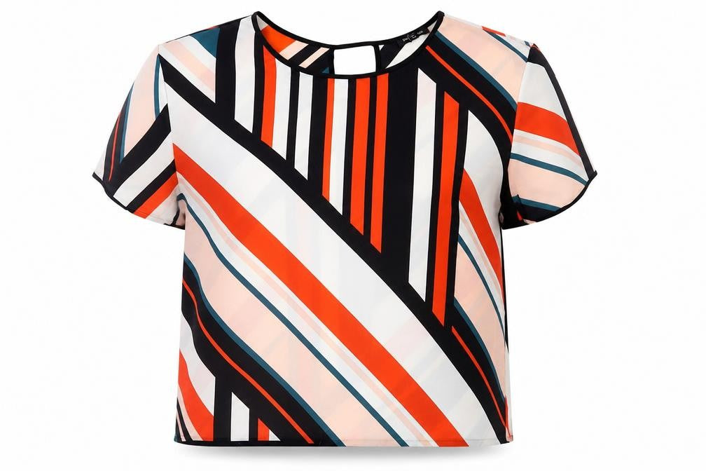 River Island Women's Multicoloured Geometric Blouse Size 12