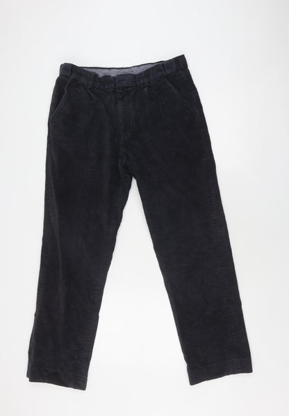 Additional front view of Maine New England Men’s Blue Corduroy Straight Jeans -, size M