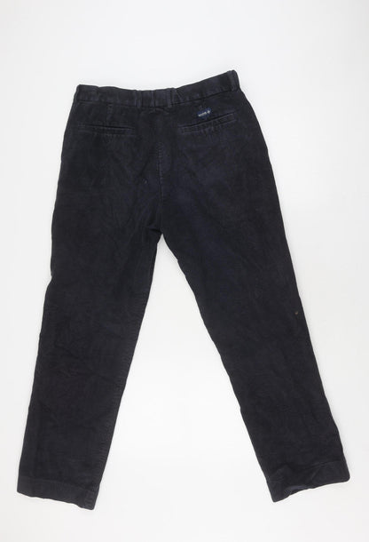 Back view of Maine New England Men’s Blue Corduroy Straight Jeans -, size M