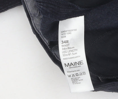 Additional view of Maine New England Men’s Blue Corduroy Straight Jeans -, size M