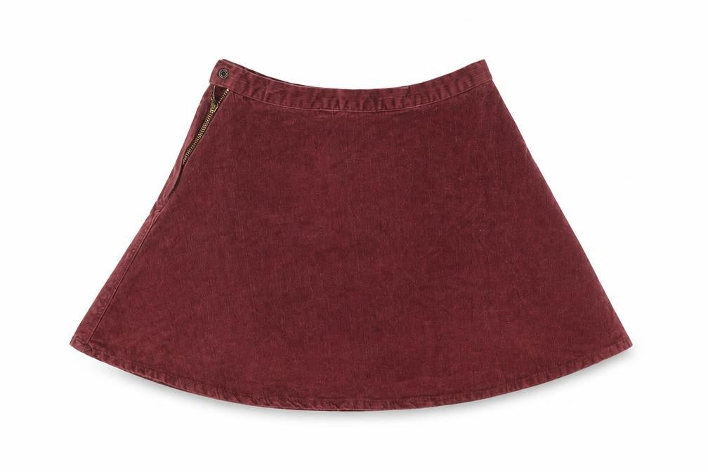 Rock & Revolution Women's Brown A-Line Corduroy Skirt