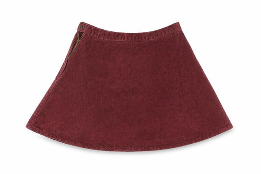 Rock & Revolution Women's Brown A-Line Corduroy Skirt