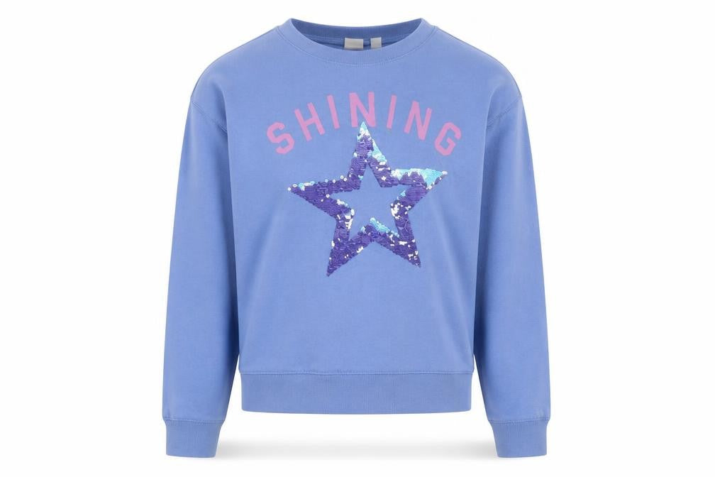 Gap Girls Blue Sequin Pullover Jumper XL
