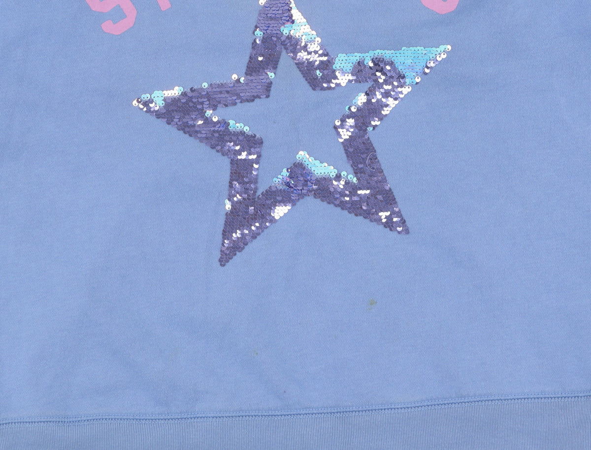 Gap Girls Blue Sequin Pullover Jumper XL