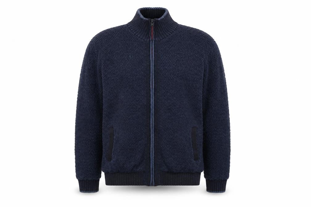 Marks & Spencer Men's Blue Full Zip Jumper L