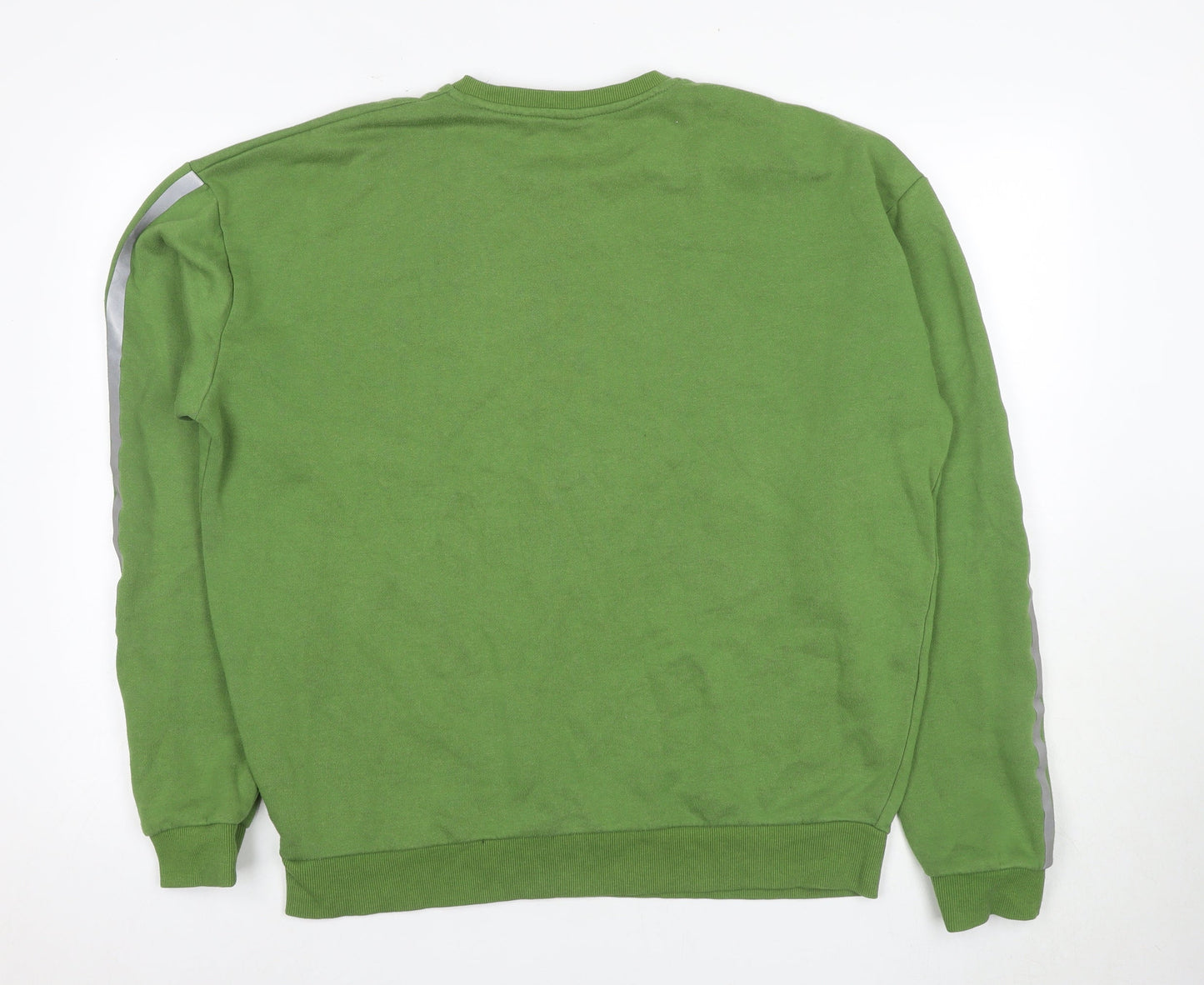 Factorie Men's Green Pullove Sweatshirt Medium