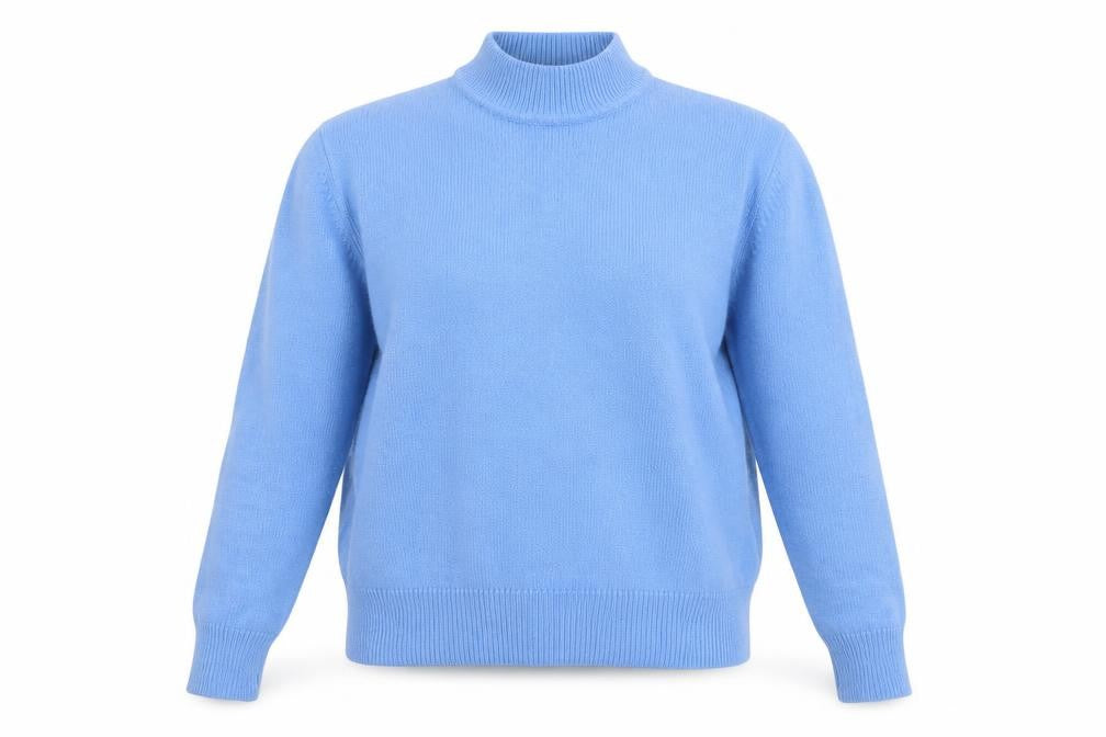 Damart Women's Blue Pullover Jumper S High Neck