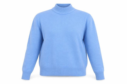 Damart Women's Blue Pullover Jumper S High Neck