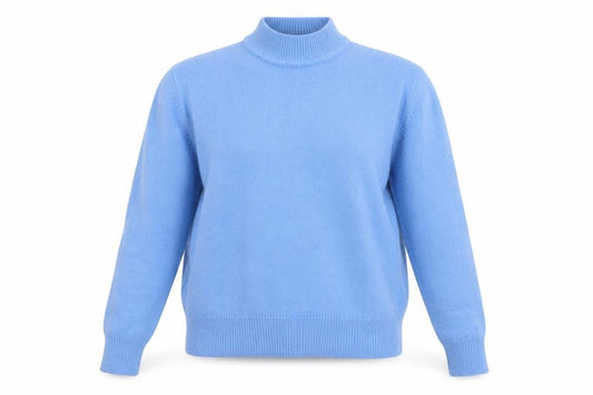 Damart Women's Blue Pullover Jumper S High Neck