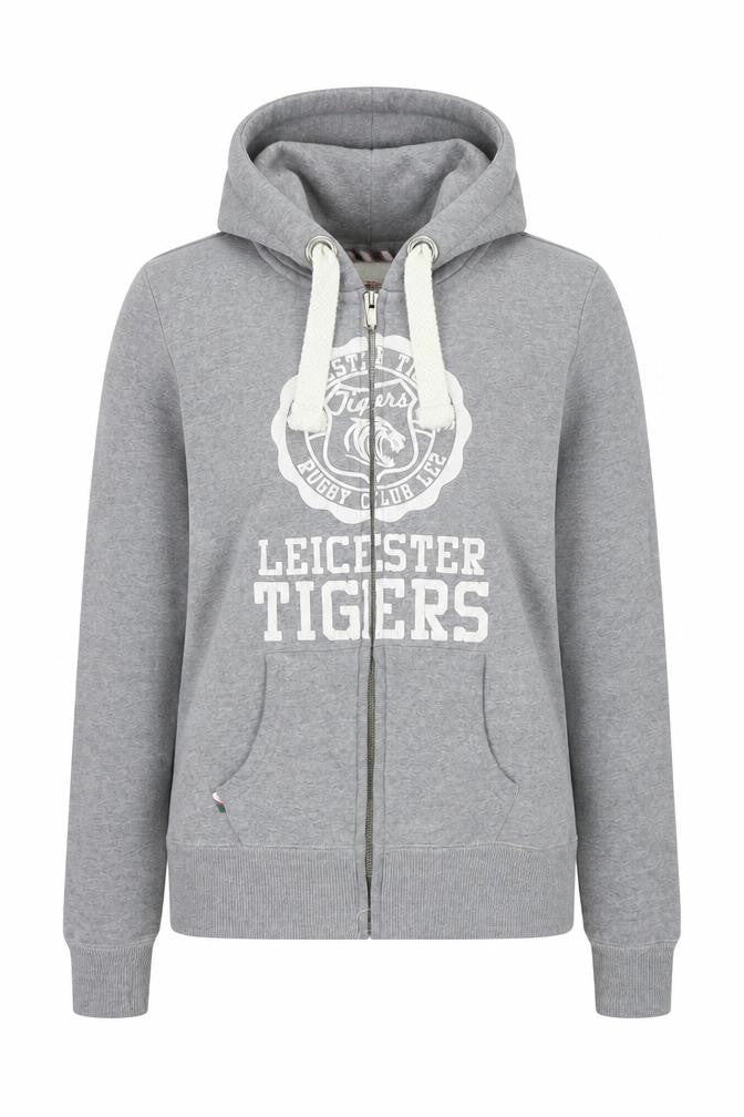 Tigers Women's Grey Full Zip Hoodie Size 10