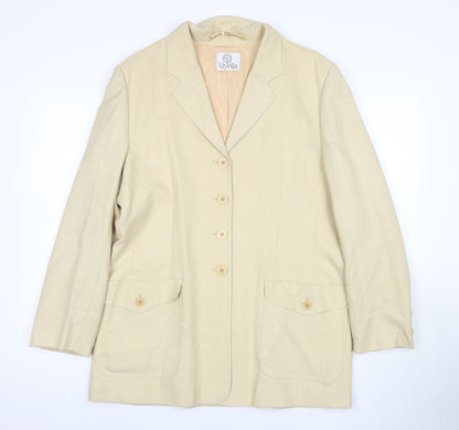 Viyella Women's Beige Suit Jacket Size 14