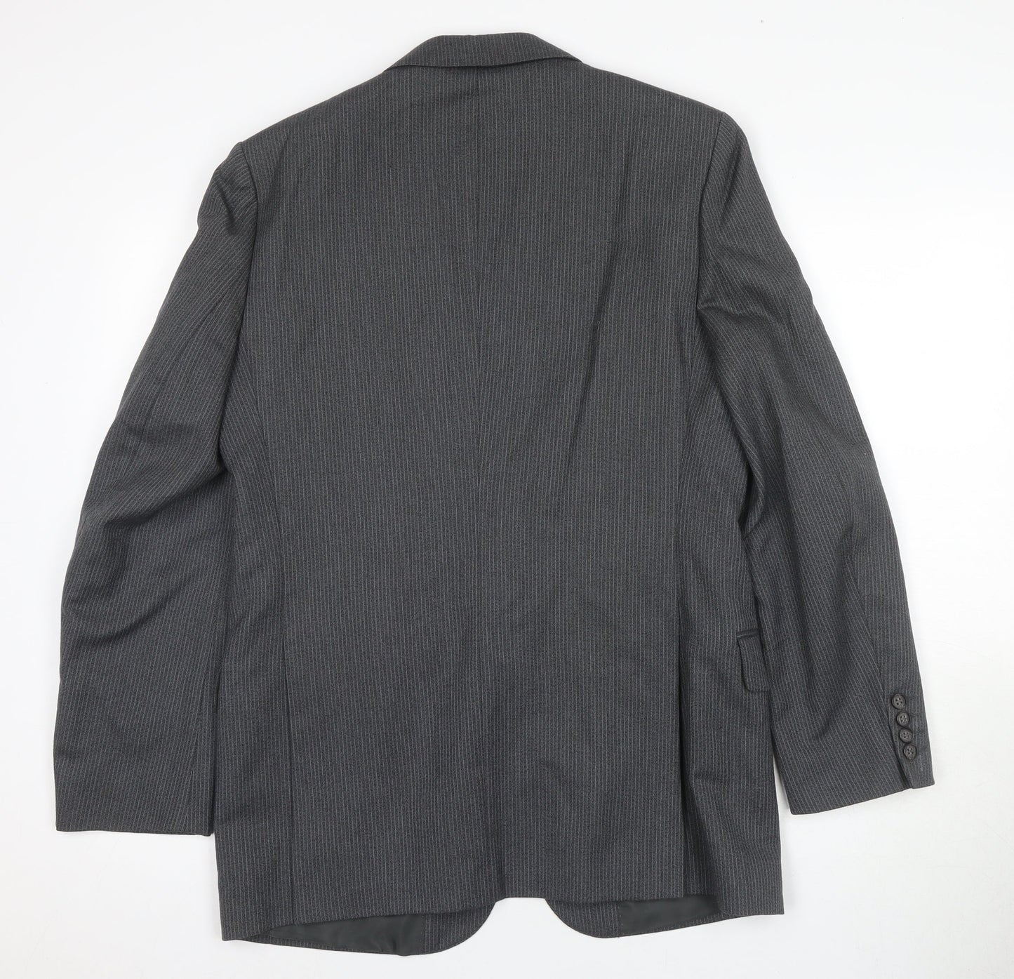 Centaur Men's Grey 38 Regular Wool Blazer