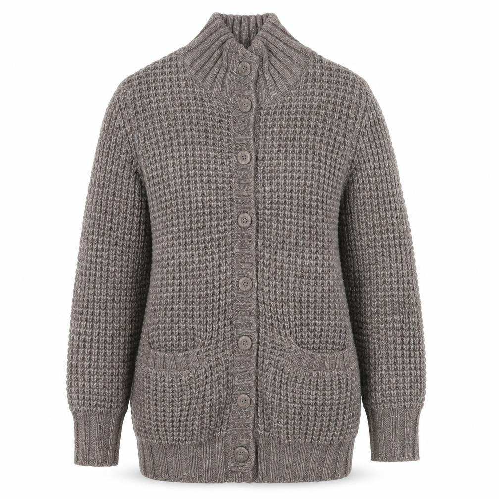 Selection by Monoprix Women's Grey Knit Cardigan Size 12