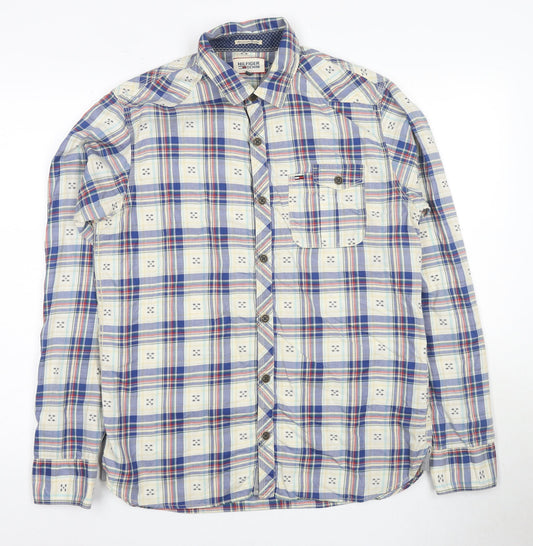 Hilfiger Denim Men's Multicoloured Plaid Long Sleeve Shirt M