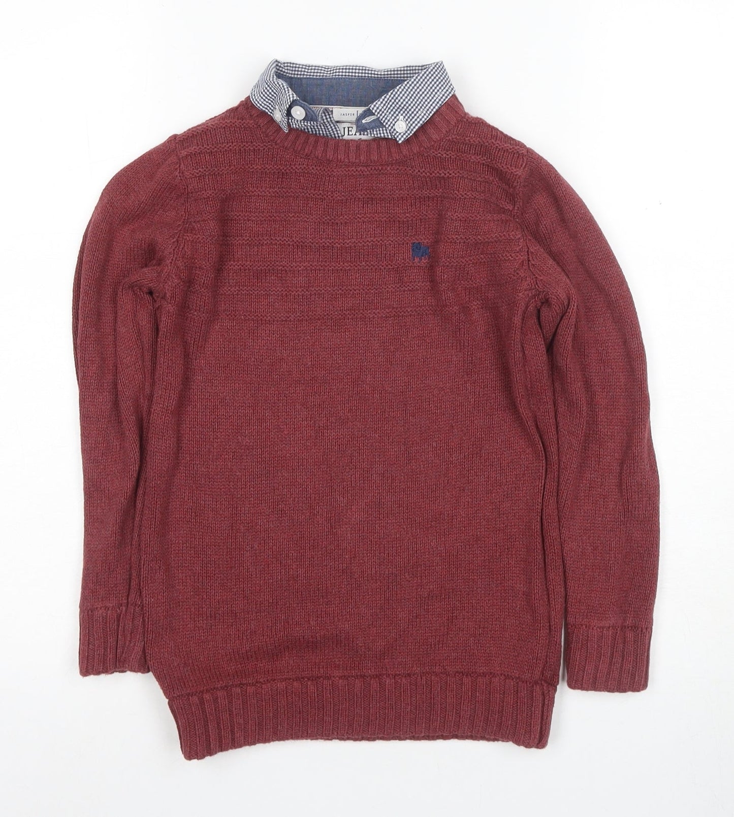 J Jeans Boys Red Knit Pullover Jumper 6-7 Years