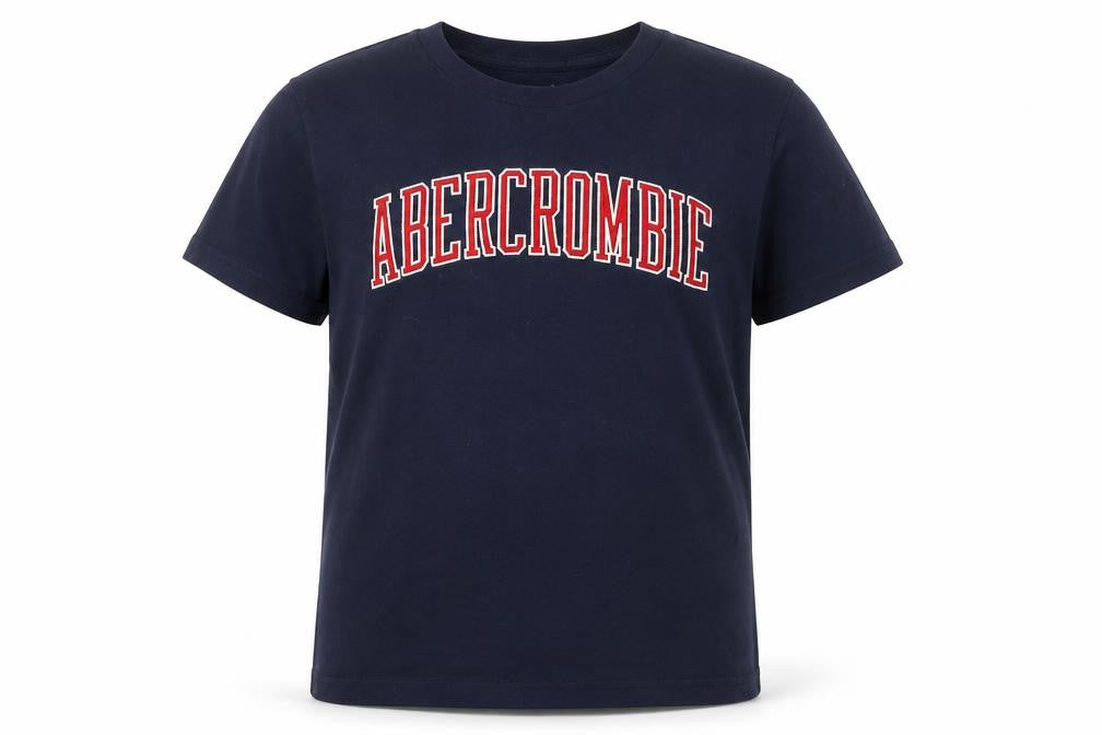 Abercrombie & Fitch Kids Black Crew Neck T-Shirt - Unisex 13-14 Years