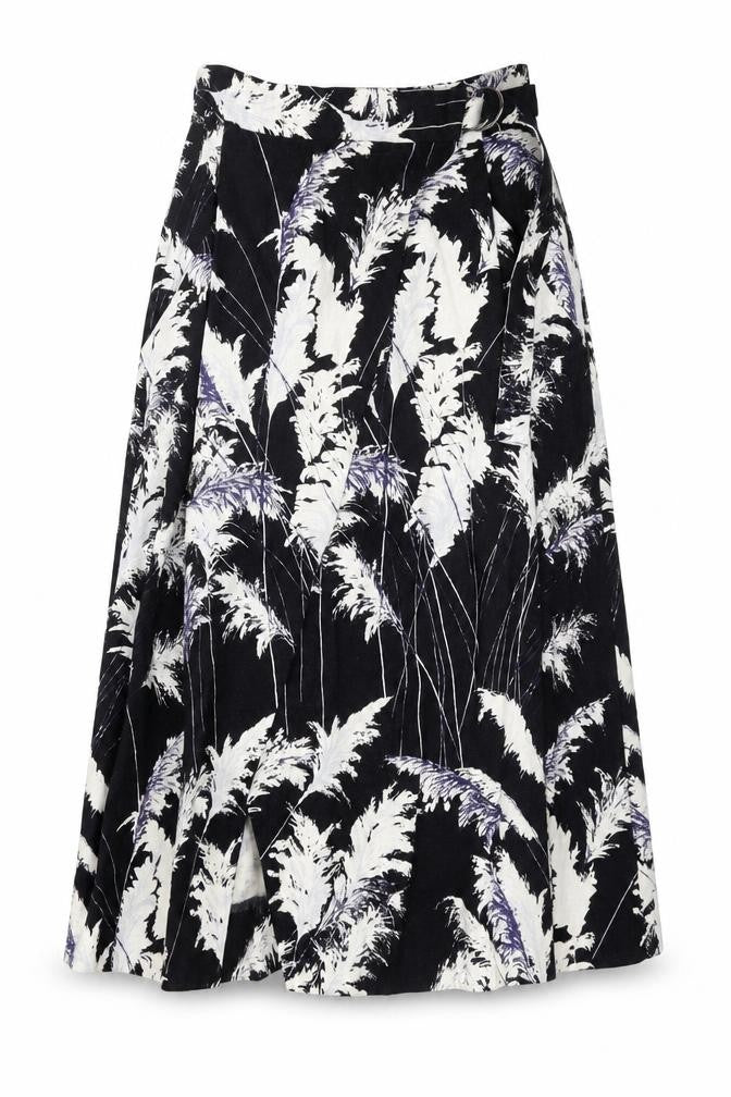 Whistles Women's Black A-Line Midi Skirt Size 8