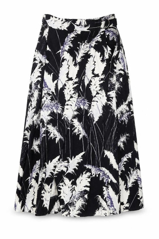 Whistles Women's Black A-Line Midi Skirt Size 8