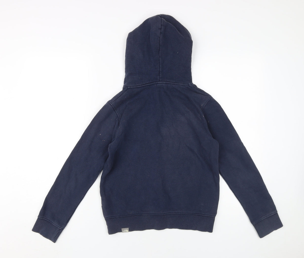 The North Face Boys Blue Pullover Hoodie M Graphic Logo