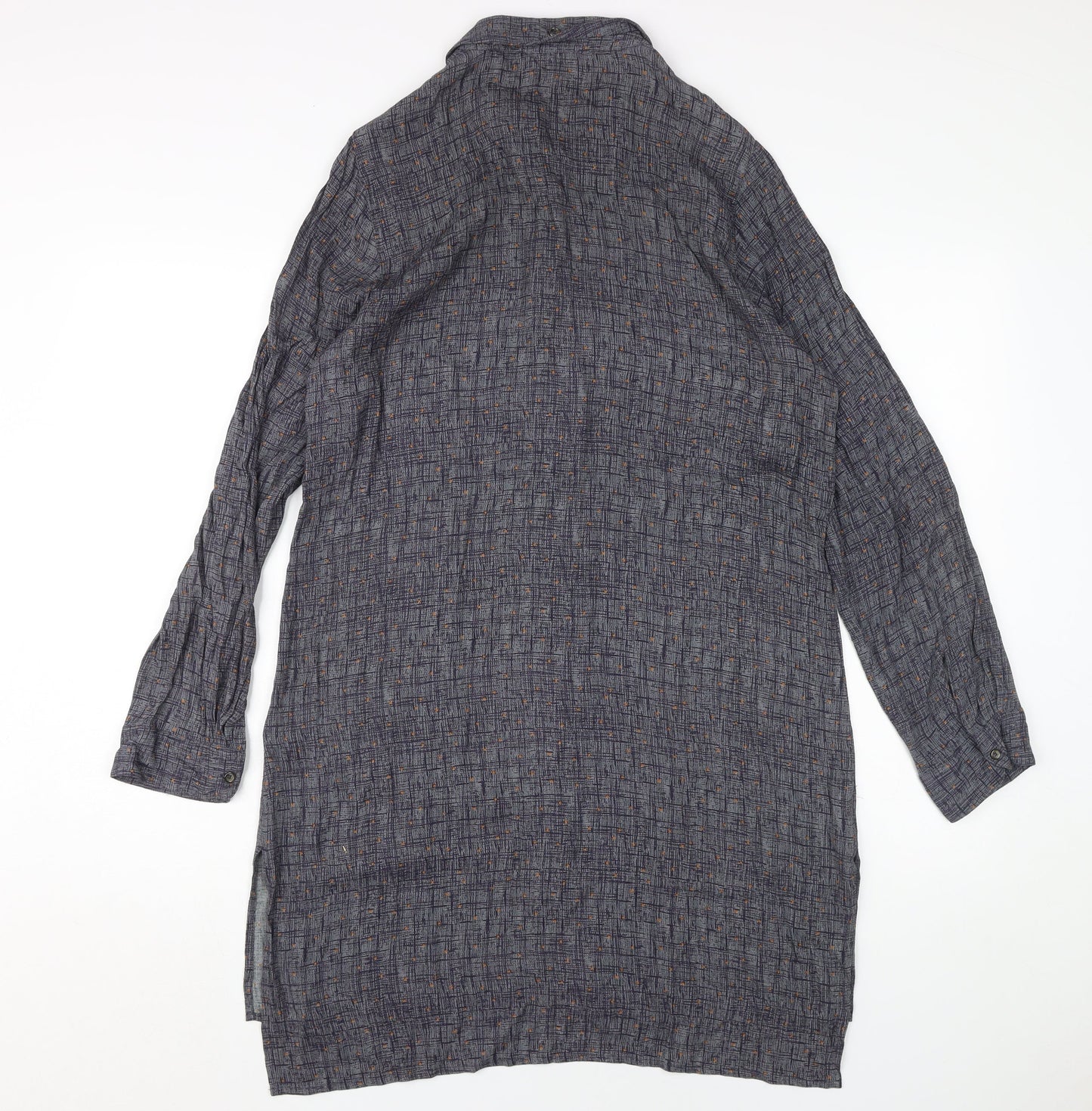 White Stuff Women's Grey Shirt Dress Size 12
