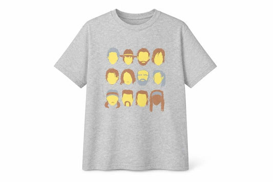 Stars Womens & Stripes Grey T-Shirt Small