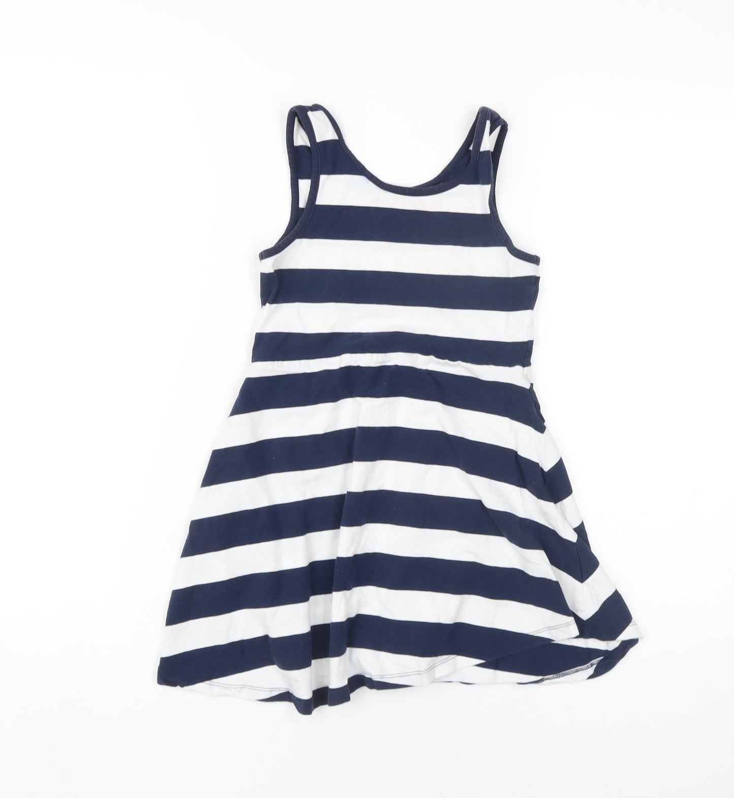 Next Girls Multicoloured Striped Tank Dress 7 Years