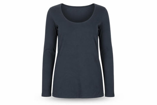Yest Women's Black Basic Long Sleeve T-Shirt