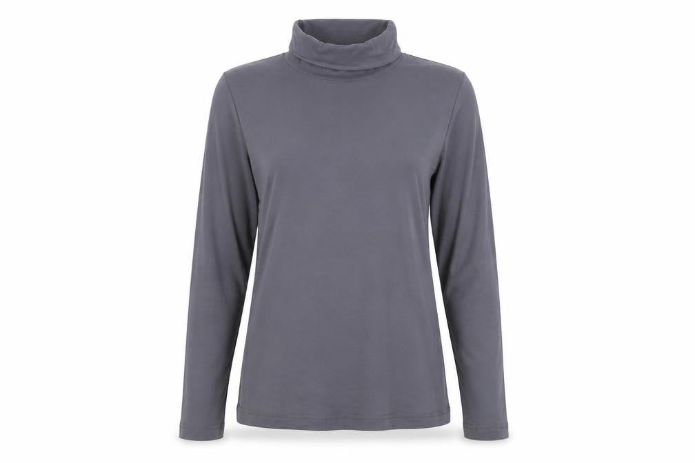 Intuition Grey Roll Neck T-Shirt Size 12