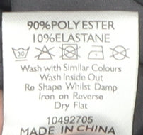 Brand and care label for Intuition Grey Roll Neck T-Shirt, size 12