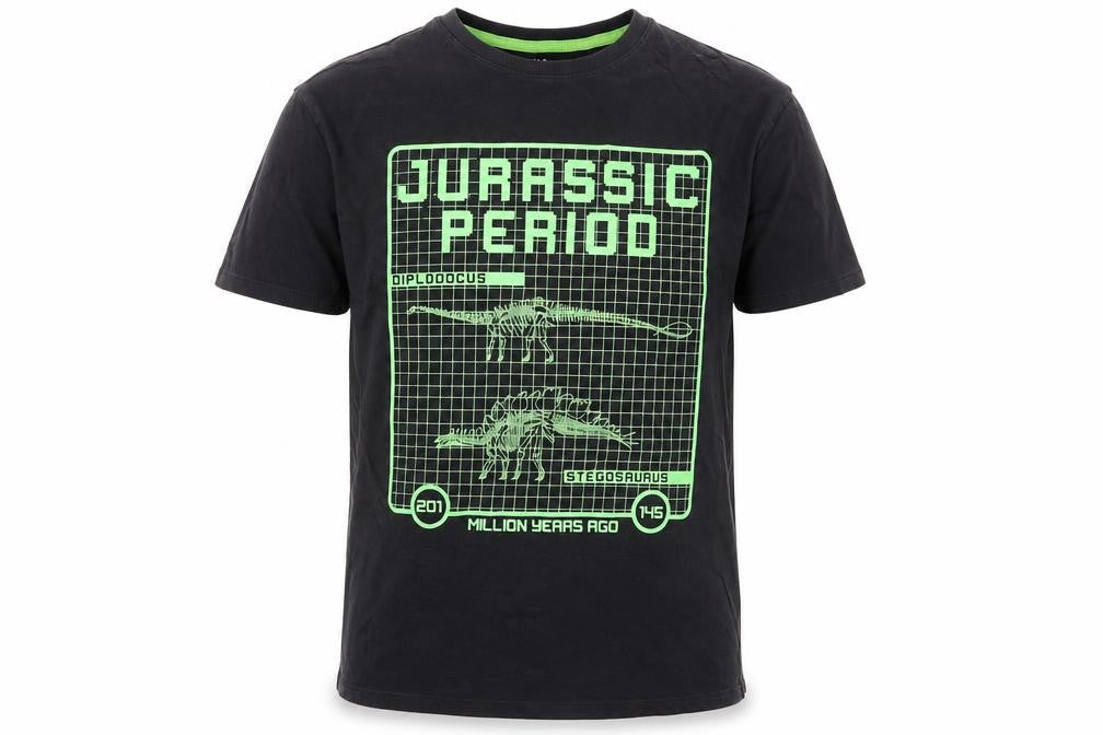 Marks & Spencer Boys Black Dinosaur Graphic T-Shirt 12-13Y