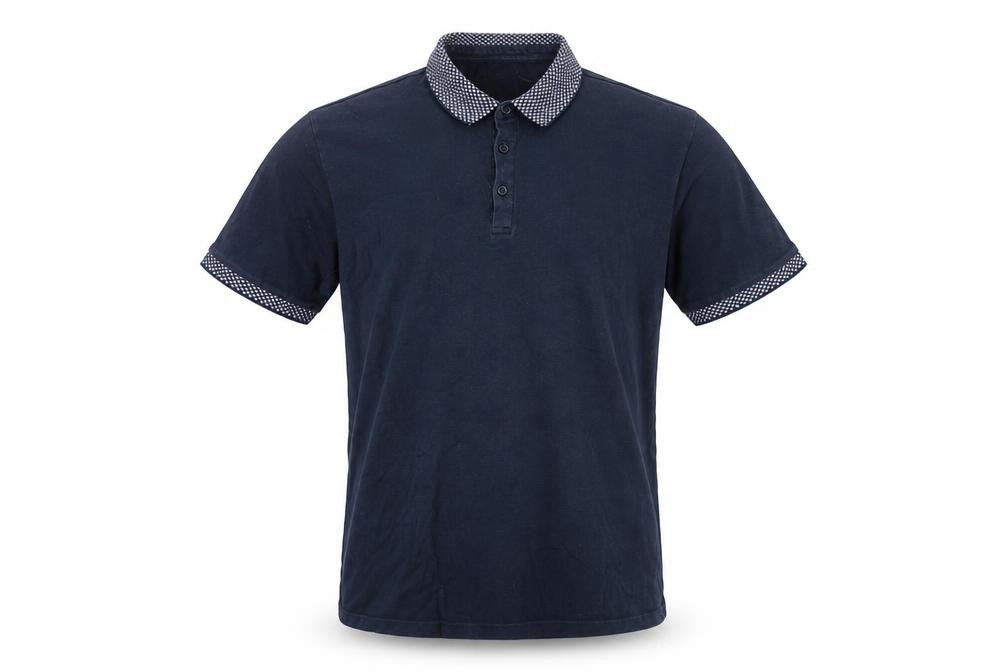 Burton Menswear Men's Blue Polo Shirt Size L