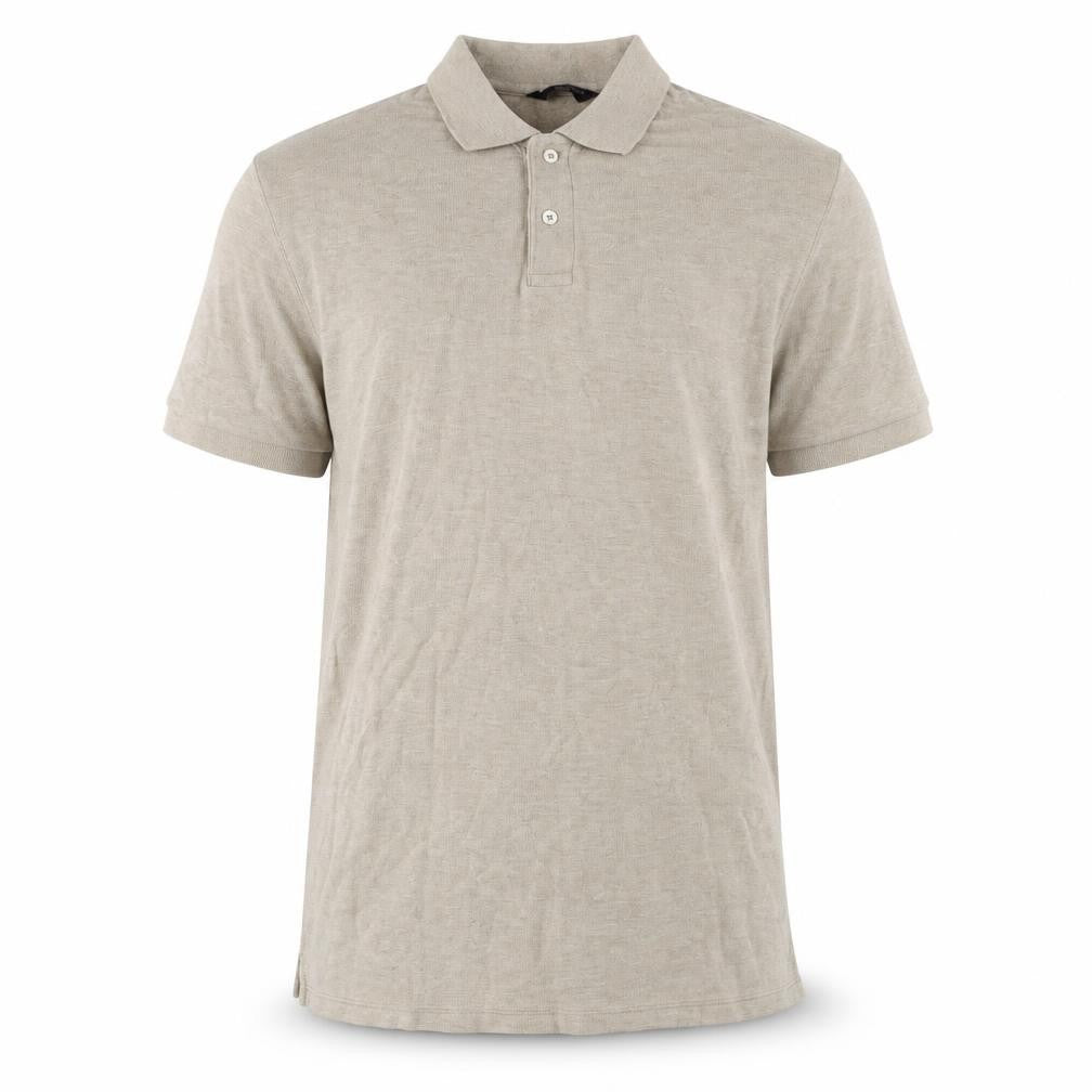 Marks & Spencer Men's Beige Polo Shirt Medium