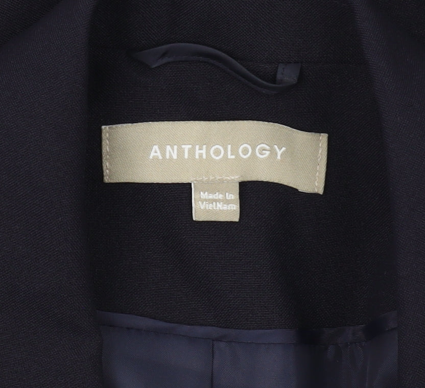 Anthology Women's Black Blazer Size 14 Business Classic