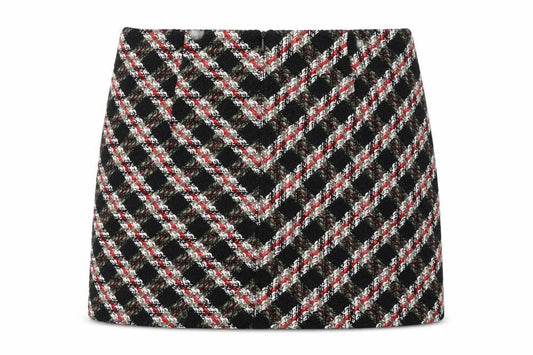 Zara Women's Plaid Tweed Skirt, Size M - Chic Workwear